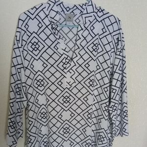 Natori Geometric Print Tunic